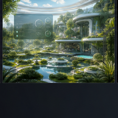 Solar Punk Garden visual direction