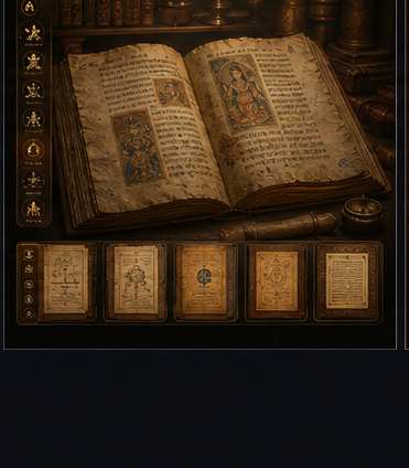 Mythology Codex visual direction
