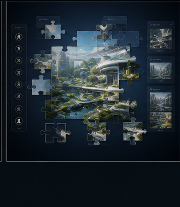 Puzzle Interface visual direction
