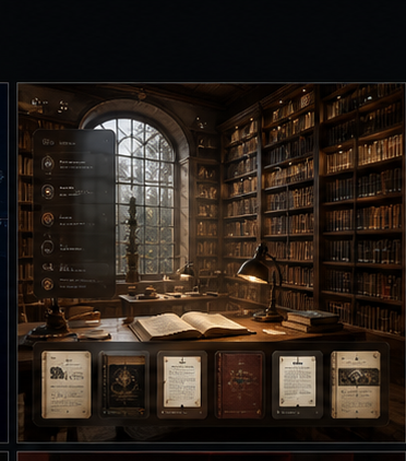 Library Archive visual direction