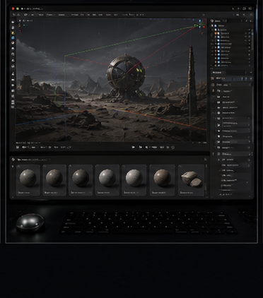 Blender 3D Studio visual direction