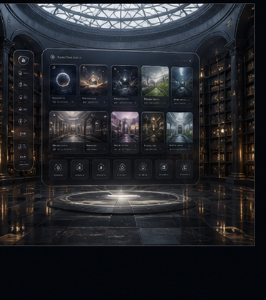 Infinite Archive visual direction