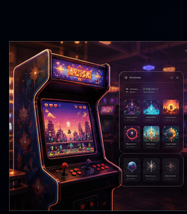 Retro Arcade visual direction