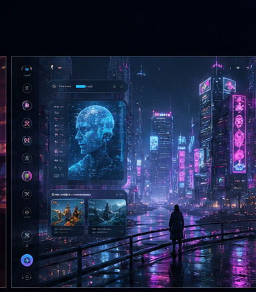 Neon Cyberpunk visual direction